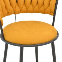 Scaun cu brate Alkia I Galben 57x58.5x72 cm - 6