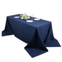 Fata de masa Kotonia Home Saten DeLux, 180 x 300 cm, damasc saten, 100% bumbac, bleumarin - 1