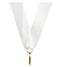 Snur alb pentru medalie, latime 11 mm - 1