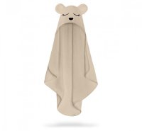 Prosop cu gluga BabySteps pentru bebelusi si copii din fibra de bambus S 85x90cm Teddy Beige - 6