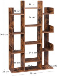 Biblioteca Vasagle, 86x25x140cm - 7