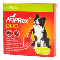 FIPREX Duo Pipetă Repelentă pentru Deparazitare Externă Câini M (10-20kg) - 1 Bucată - 1