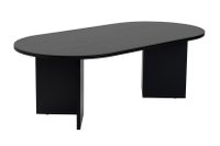 Masuta de cafea, Hanah Home, pal melaminat, lemn negru, 119x60x40 cm - 3