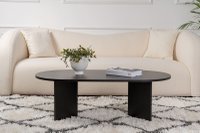 Masuta de cafea, Hanah Home, pal melaminat, lemn negru, 119x60x40 cm - 1