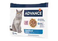 Advance Cat Wet Sterilized Curcan Multipack, 4x85 g - 1