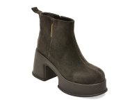 Ghete dama GRYXX 8506, gri, din piele intoarsa - 1