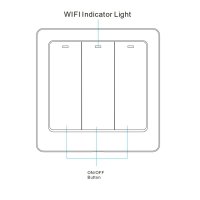 Intrerupator Smart Techstar®, Wireless 2.4GHz, Button cu Revenire, Design Classic, Iluminare LED, 2 Faze, cu NUL, Alb - 5