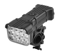 Far LED bicicleta XK-012, 12 LED-uri, 5 moduri de iluminare si claxon 120 dB - 1