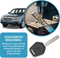 Carcasa Cheie Auto Completa Programabila, cu Transponder si Cip 4D62, Compatibila Subaru Forester, Impreza, Legacy - 4