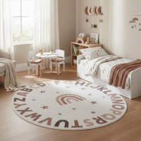 Covor rotund Coco V3 Crem 200x200 cm - 3