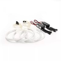 Kit Angel Eyes CCFL pentru BMW X3 E83, alb, inele 106 mm si 131 mm - 2