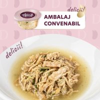 DELICKCIOUS Supă cu Pui și Șuncă pentru Pisici, 80g - 3