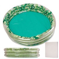Piscina gonflabila pentru copii cu 3 inele 150 cm Leaves - 7