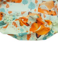Cearceaf cu banda elastica pentru pat copii Kerstin Forest Foxes, din 100 bumbac, pentru saltea 90 x 50 cm - 2