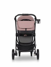 Geanta multifunctionala pentru mamici, Euro Cart, compatibila carucioarelor Corso si Crox, cu un compartiment si buzunare, impermeabila si complet rigida, dimensiune 44 x 27 x 14 cm, Rose - 1
