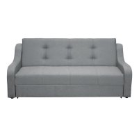 Canapea extensibila VALY II, 3 locuri, cu lada depozitare, maro inchis + gri deschis, 215x90x95 cm - 1