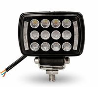 Proiector LED Off Road Alb + Galben mod flash constant si flow 12V/24V de 4inch - 1