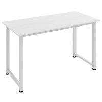 Birou HOMCOM pentru Computer cu Picioare Ajustabile, 120x60x76 cm, Alb | Aosom Romania - 1