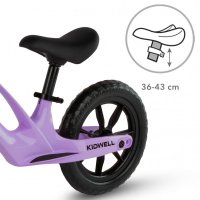 Bicicleta fara pedale, cadru magneziu, roti EVA, Kidwell Vito Violet - 4