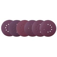 Set discuri abrazive pentru masinile de slefuit Scheppach 5903801701, O225 mm, granulatie 80-240, 6 piese - 1