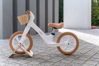 Bicicleta fara pedale pentru copii, Adamex Pixie, cu roti de 12 inch din spuma PU, cu cosulet, design retro, scaun reglabil, inaltime sezut 33-43 cm, sarcina maxima admisa 50 kg, 2-6 ani, Snow White - 2