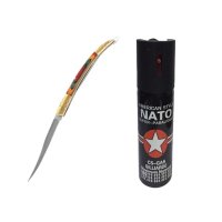 Set model spaniol 18 cm si trei sprayuri cu piper, auto-aparare, 90 ml - 3