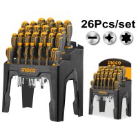 Set de Surubelnite Ingco HKSD2628 - 26 Piese cu Suport Ergonomic - 2