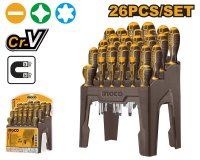 Set de Surubelnite Ingco HKSD2628 - 26 Piese cu Suport Ergonomic - 3