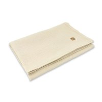 Paturica moale, Qmini, 75x100 cm, Din muselina dubla, Warm Beige - 1