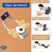 Aparat Fitness Multifunctional METATRON ABS ROLLER cu Suport pentru Telefon si Cronometru - 5