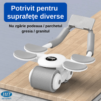 Aparat Fitness Multifunctional METATRON ABS ROLLER cu Suport pentru Telefon si Cronometru - 9