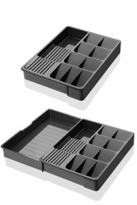Organizator de tacamuri KASNDY01, gri, 50 x 40 x 6,5 cm - 2