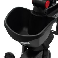 Tricicleta pentru copii Baby Mix Peony Black cu scaun reversibil,roti EVA cu frana,spatar reglabil,maner parental cu control al directiei,suport picioare pliabil,copertina reglabila ,panou cu muzica,lumini,ghidon pliabil - 4