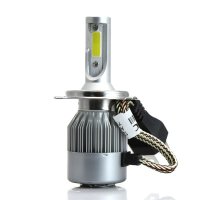 Set 2 LED-uri Auto Techstar® C6, H4, 36w, 3800 Lumeni, 6500K, AUTO, 12-24 Volti, COB - 1