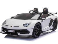 Masinuta electrica Lamborghini SVJ Drift Edition, 2 locuri, 24V, 500W, echipare Premium, alb - 1