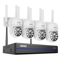 Sistem de Supraveghere Video WiFi ANNKE N98WHR+I51CP*4, NVR 8 Canale cu 4 Camere Dome 5MP, Ultra HD, Vedere Nocturnă IR - 1