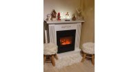 Semineu electric Smile alb & Cristina, Art Flame, 905x940x265 mm, 2000W - 4