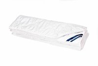 Pilota de vara Somnart din microfibra striata cu model lacrimi, alba 180 x 200 cm, 200 g - 3