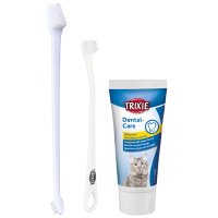 Trixie Set pentru Igiena Dentara a Pisicilor - Pasta si Periute Dinti, 50 g - 1