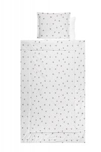 Set lenjerie pat 4 piese bumbac ranforce Train Grey - 2