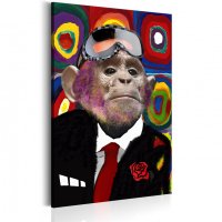 Tablou Canvas Mr. Monkey 60x90 cm - Bimago - 1