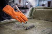 LARGE KIT,  Rasina poliesterica si Fibra de sticla pachet complet 2 kg pentru reparatii auto, moto , ambarcatiuni - 2