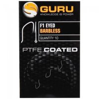 Carlige Guru Eyed Barbless pentru crap, fara barbeta, Nr. 18, 10 buc - 1