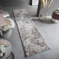 Covor traversă Marbled Roz Pal 60X230 cm, Flair Rugs - 1