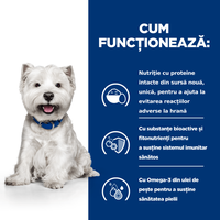 HILL'S Prescription Diet Derm Complete Mini, dietă veterinară câini, hrană uscată, afecțiuni dermatologice HILL'S Prescription Diet Derm Complete Mini, dietă veterinară câini, hrană uscată, piele & blana, 6kg - 7