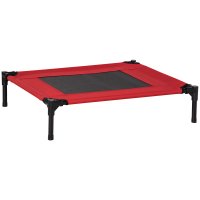 Saltea estivala pliabila pentru caini de exterior si interior, pat pentru animale domestice rosu 76x61x18cm PawHut | Aosom RO - 1