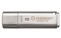 Kingston IronKey Locker+ 50 128GB - Memorie USB Type-A Argintie - 1