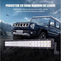 Bara Proiectoare LED Auto Offroad Techstar® PNG1, 36W, 12V-24V, 6000 K, 3500 Lumeni, IP 67, 17 Cm, Flood Beam 60° Cu - 10