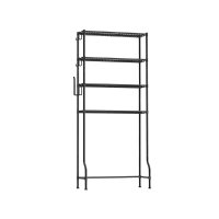 Raft baie WC Songmics Negru 83x30x179 cm - 1