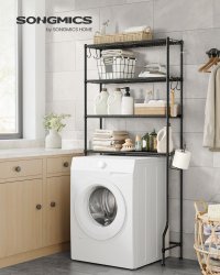 Raft baie WC Songmics Negru 83x30x179 cm - 2